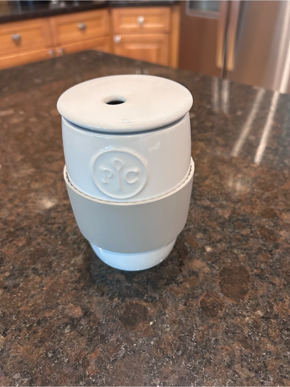 Pampered Chef Microwave Ceramic Egg Cooker EUC